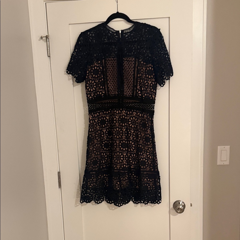 Aqua brand Elegant navy Lace Dress
